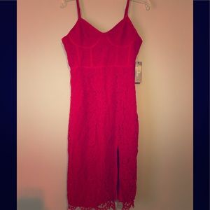 Lulus red lace dress